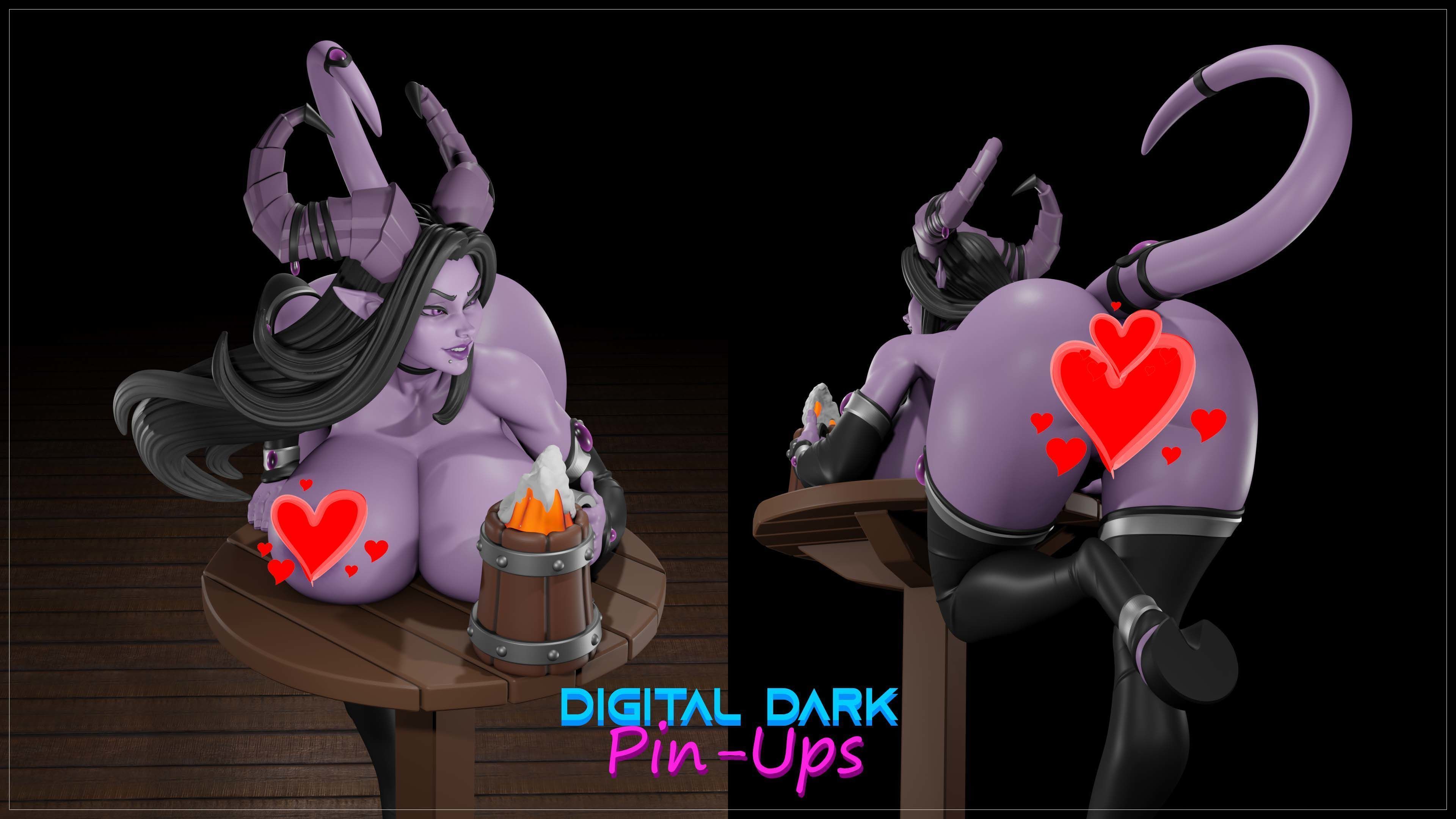 Lainuura with NSFW version and Miniatures 3D print model_6