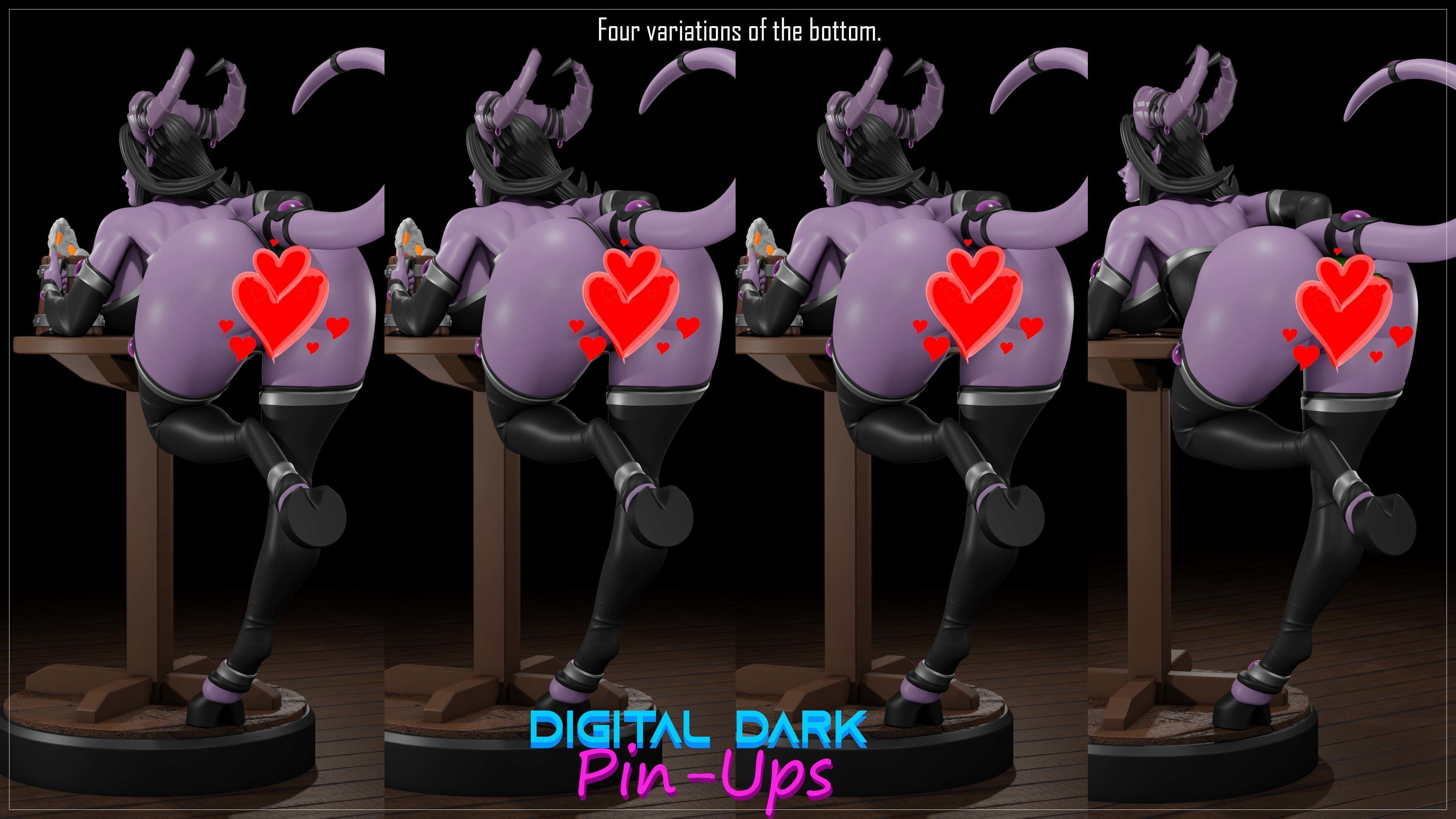 Lainuura with NSFW version and Miniatures 3D print model_2