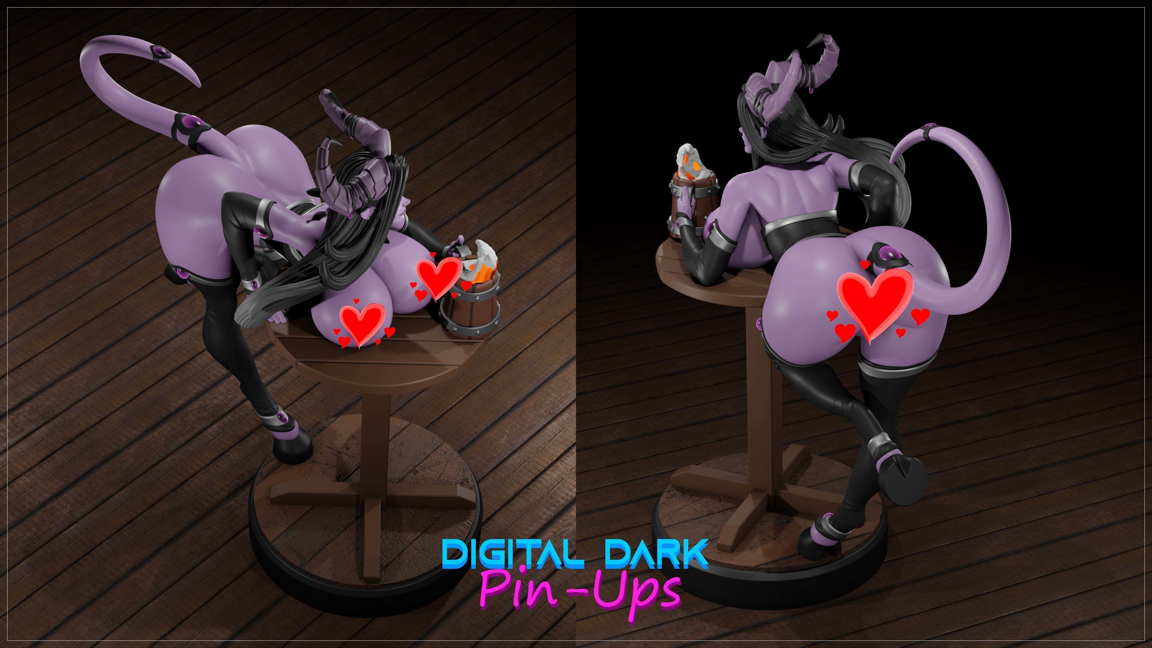 Lainuura with NSFW version and Miniatures 3D print model_12