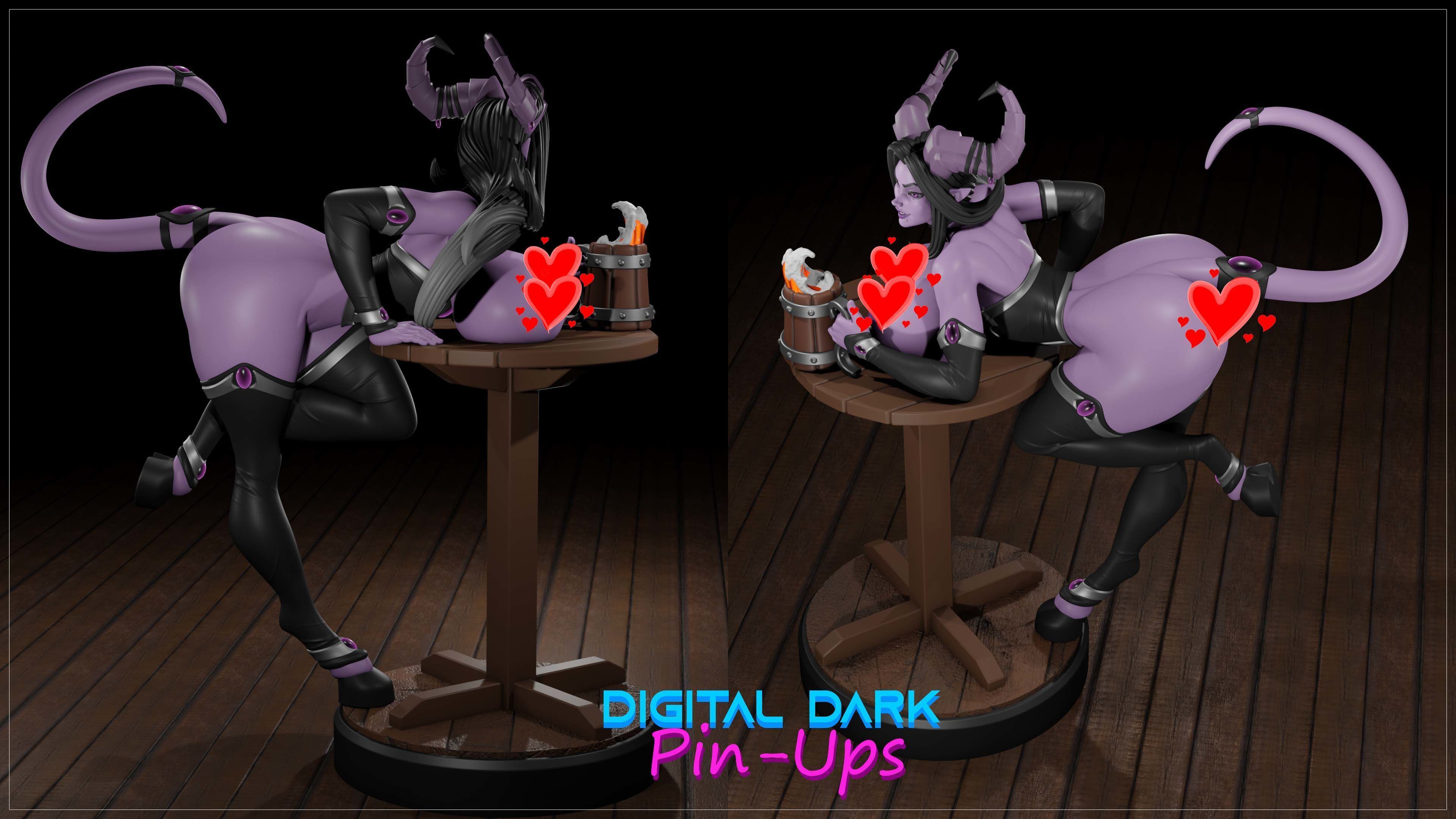 Lainuura with NSFW version and Miniatures 3D print model_13