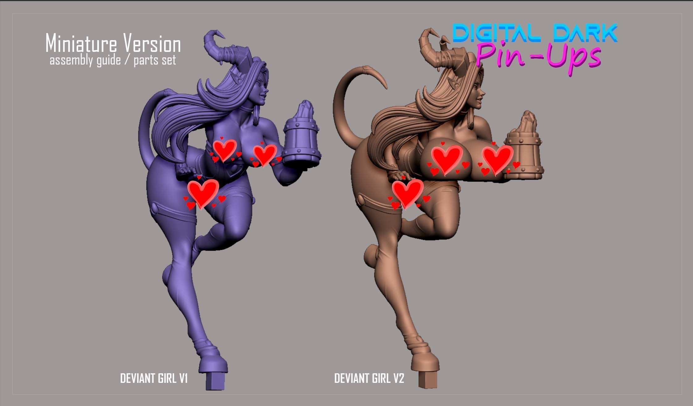 Lainuura with NSFW version and Miniatures 3D print model_18