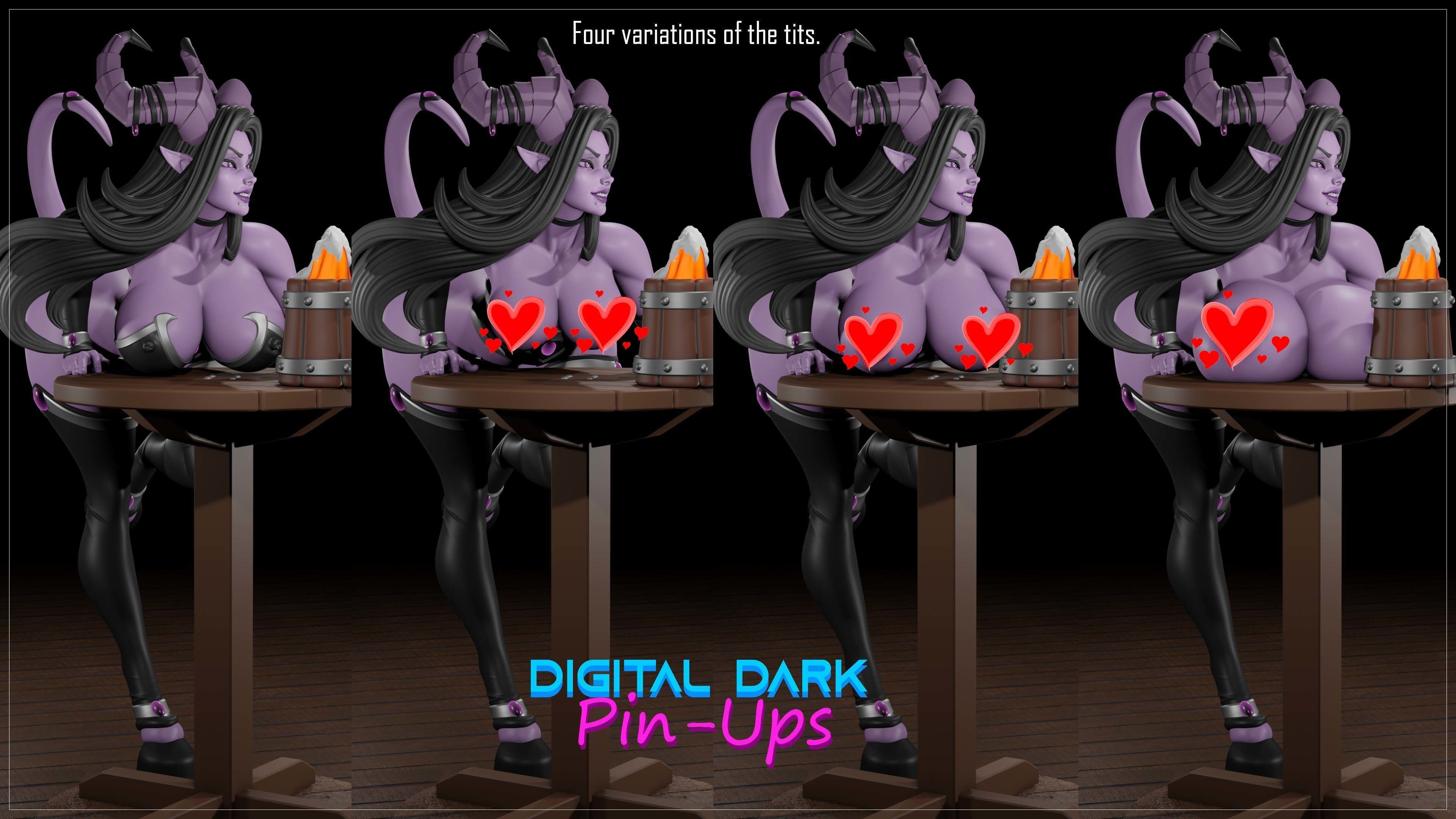 Lainuura with NSFW version and Miniatures 3D print model_3