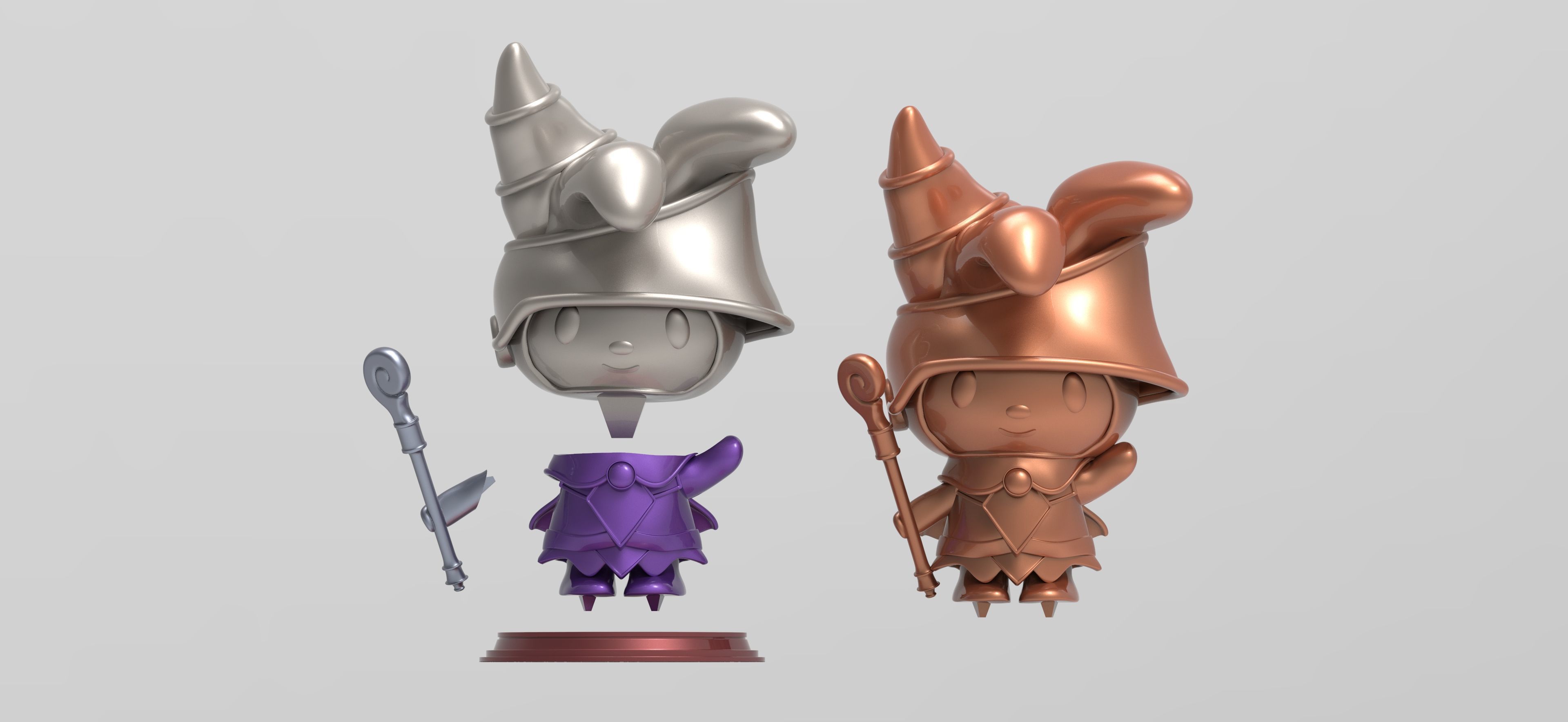 Melody - Dark Magician Girl 3D print model_3