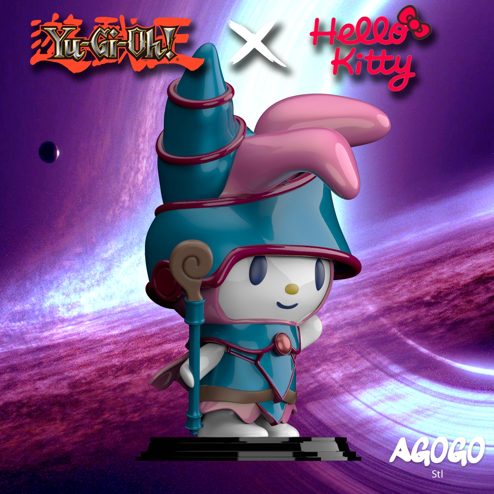 Melody - Dark Magician Girl 3D print model_2