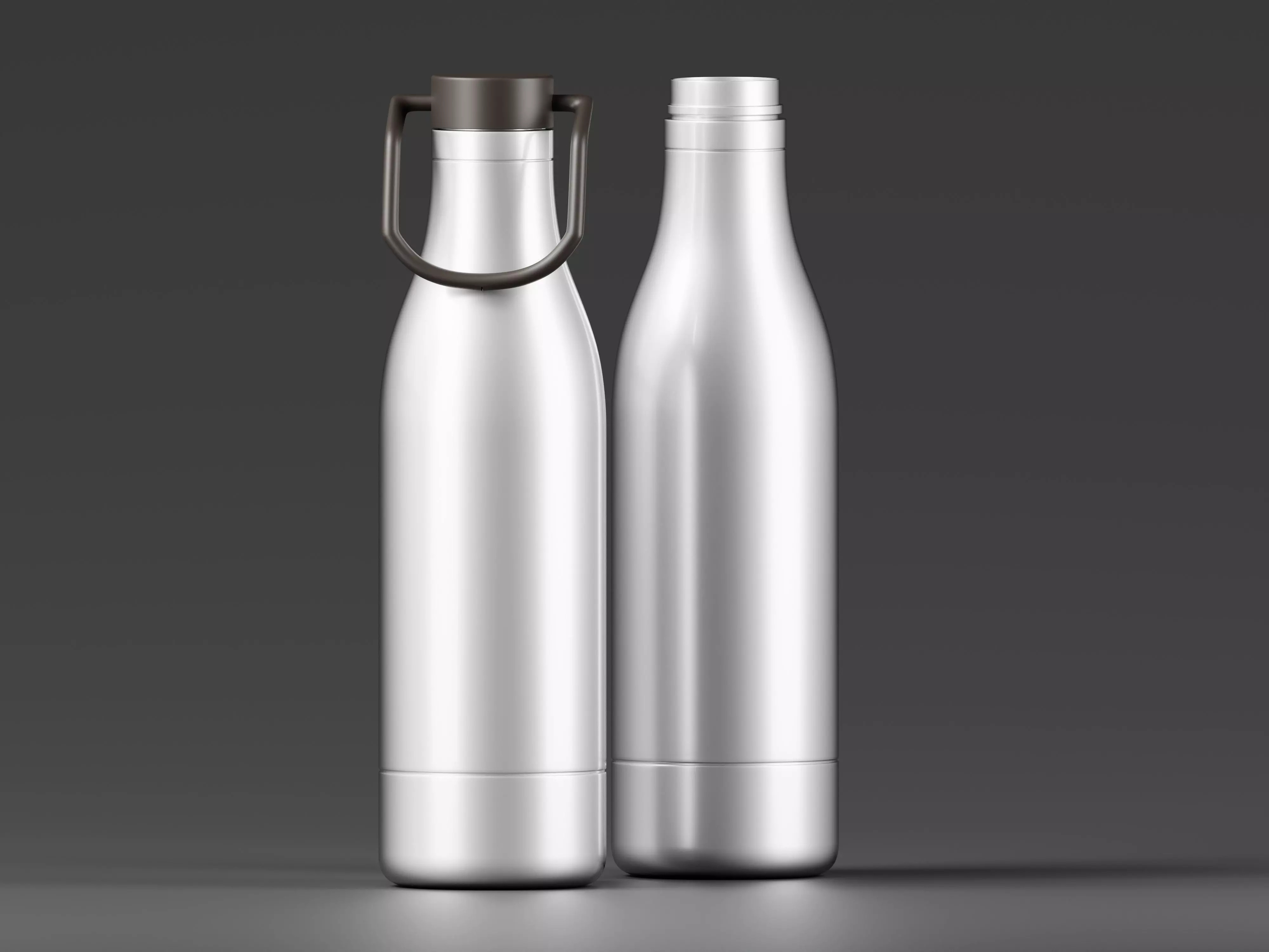 Aluminum Drinking Bottle 3D Model Low-poly 3D model_0