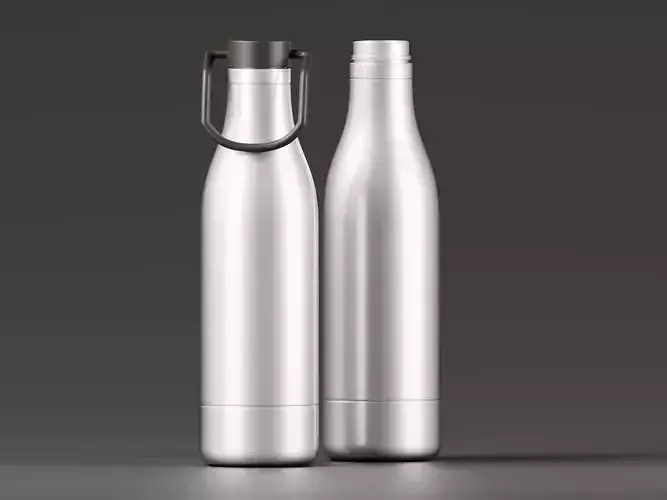 Aluminum Drinking Bottle 3D Model