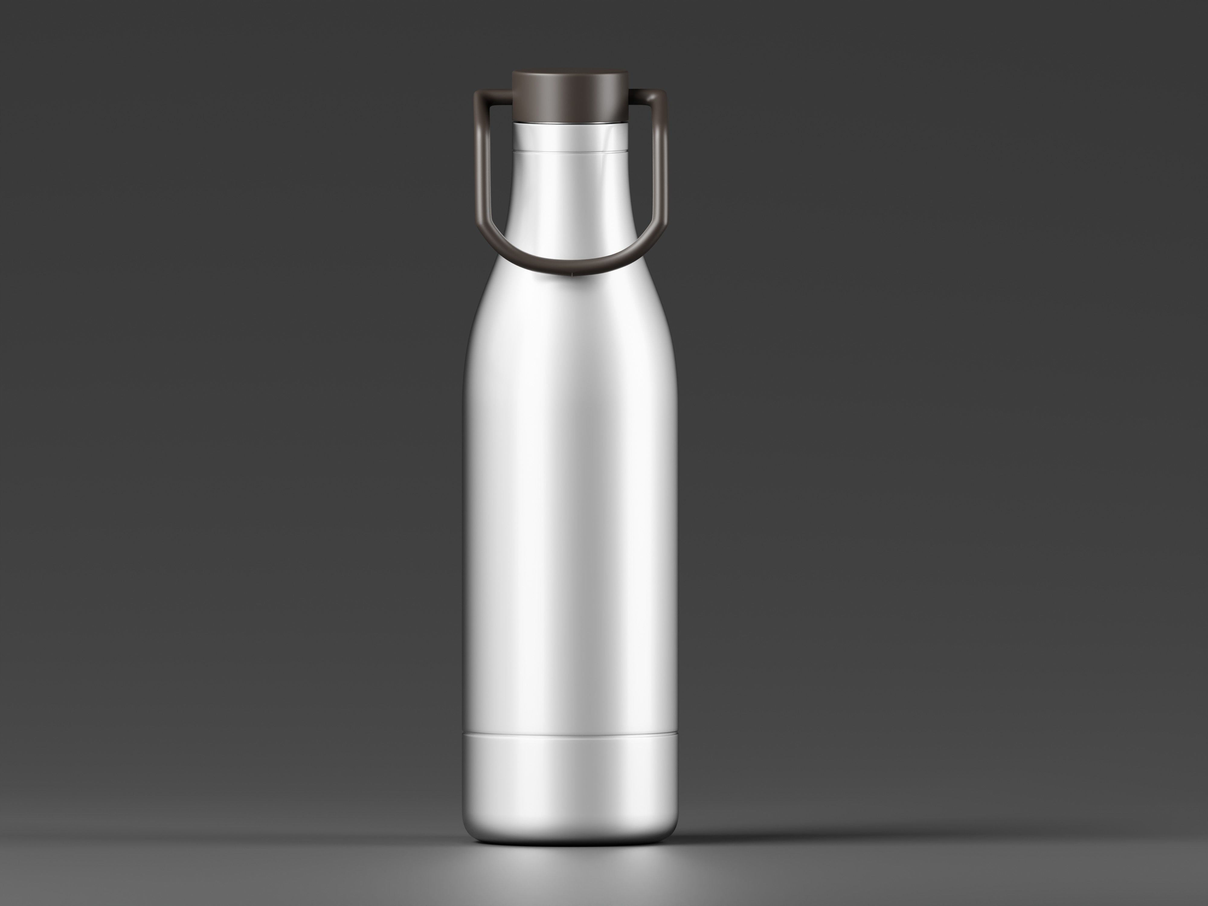 Aluminum Drinking Bottle 3D Model Low-poly 3D model_1