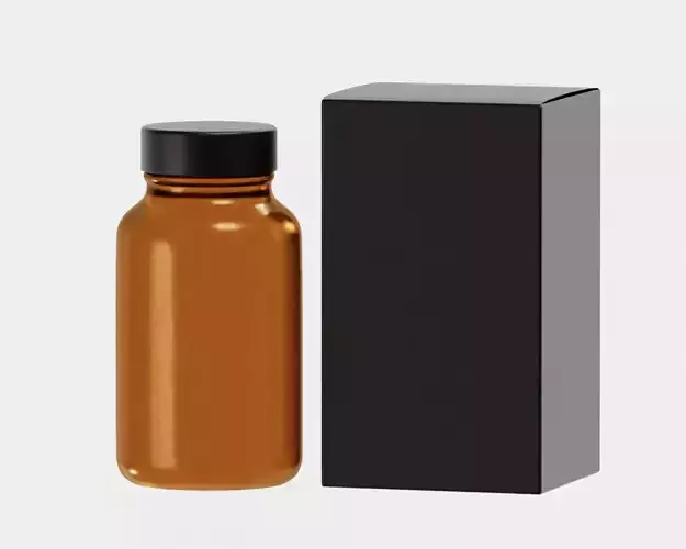 Medicine bottle and box