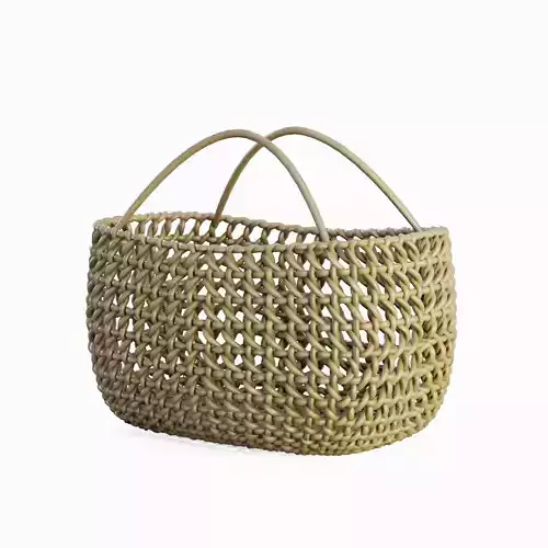 Woven Basket with Handle 01