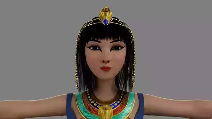 Semi-Realistic Egyptian Queen ISABEL Without Rig