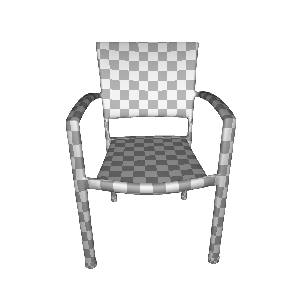 Katzer Stacking Patio Dining Chair 3D model_3