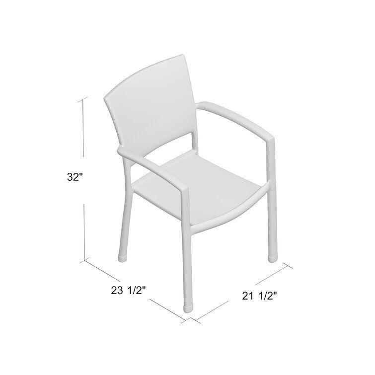 Katzer Stacking Patio Dining Chair 3D model_1