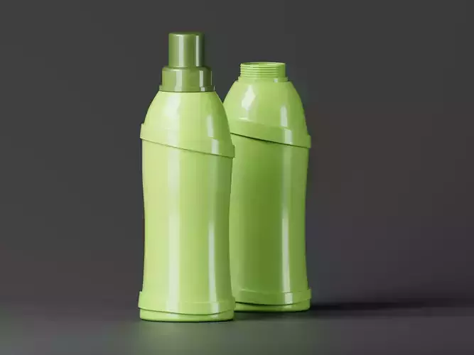 Cosmetic Liquid Product or Jam Bottle 3D Model