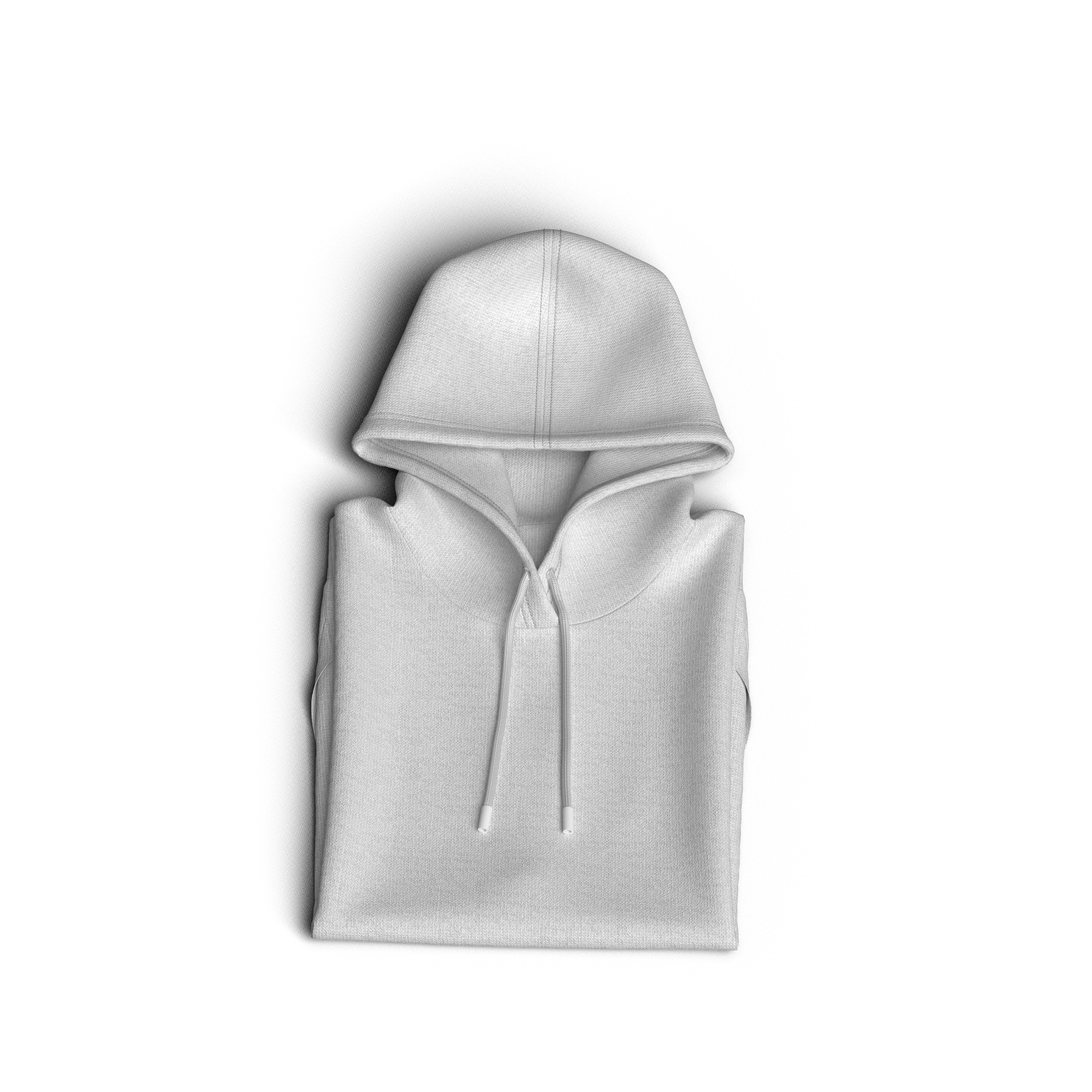 Folded hoodie 3D Model 3D model_10