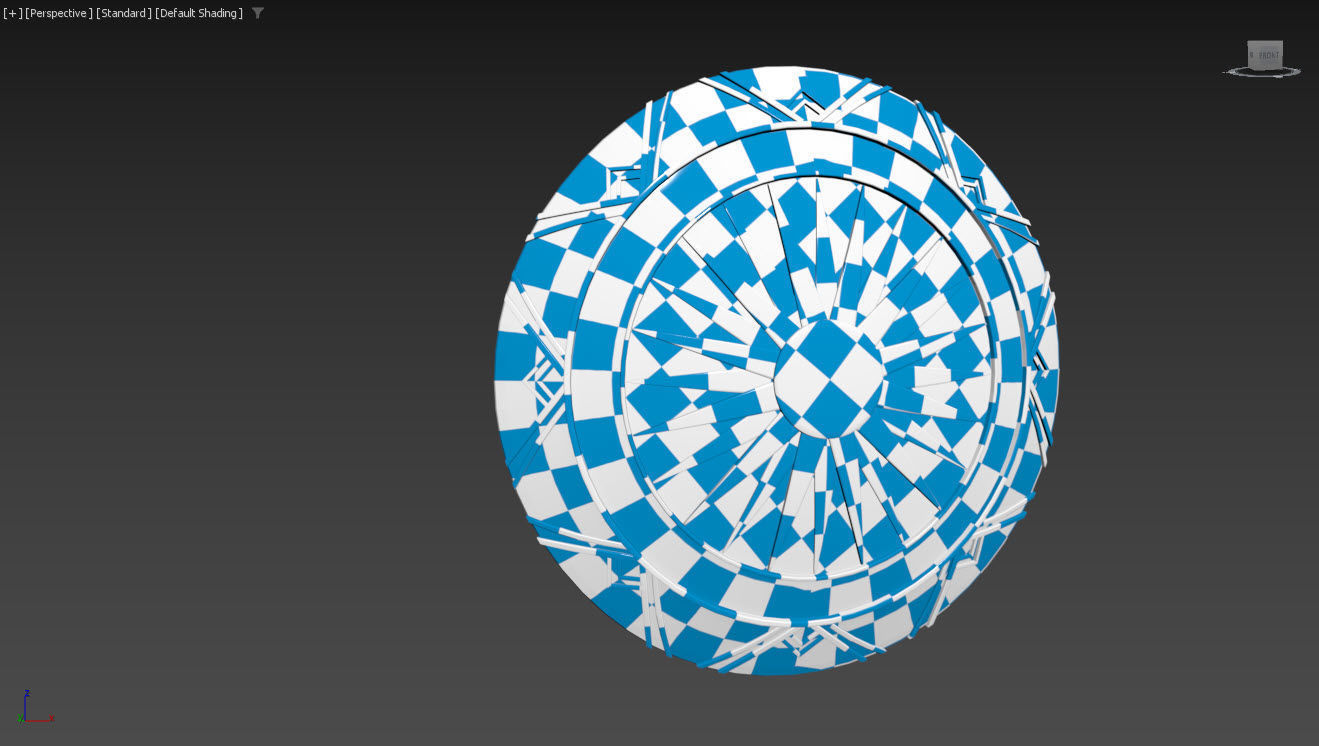 Godkiller Wonder Woman  Shield 03- Low-poly 3d model Low-poly 3D model_5