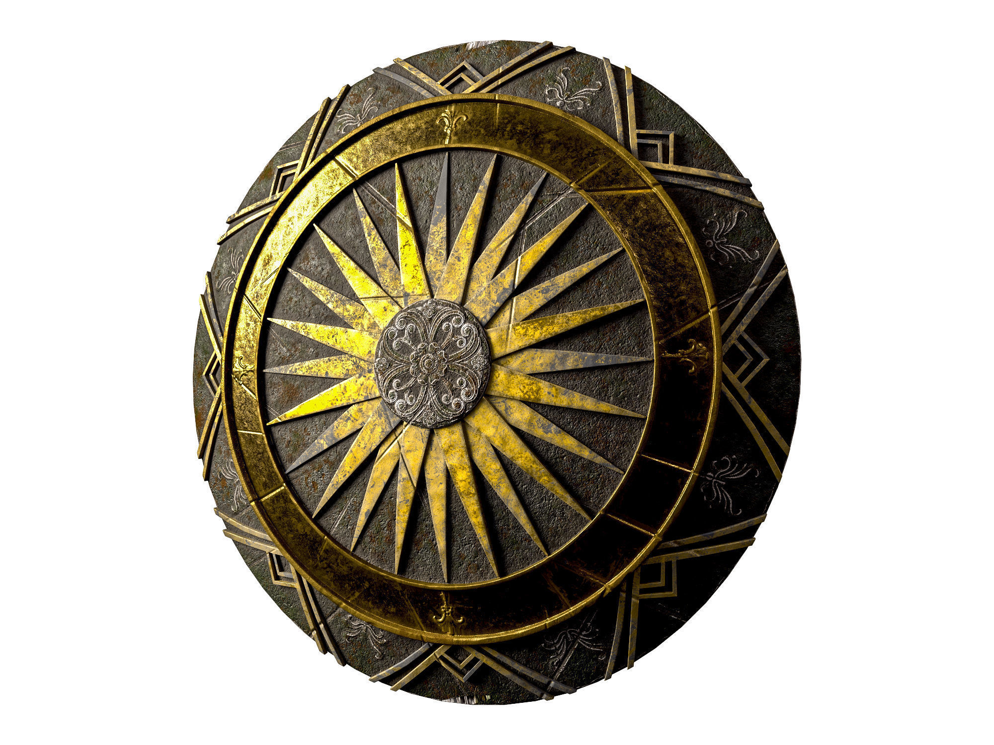 Godkiller Wonder Woman  Shield 03- Low-poly 3d model Low-poly 3D model_1