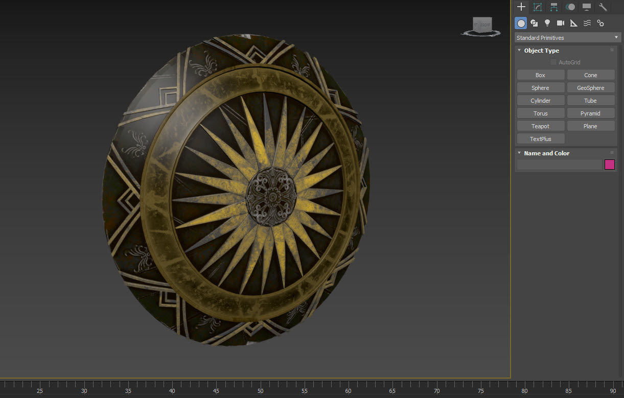 Godkiller Wonder Woman  Shield 03- Low-poly 3d model Low-poly 3D model_8