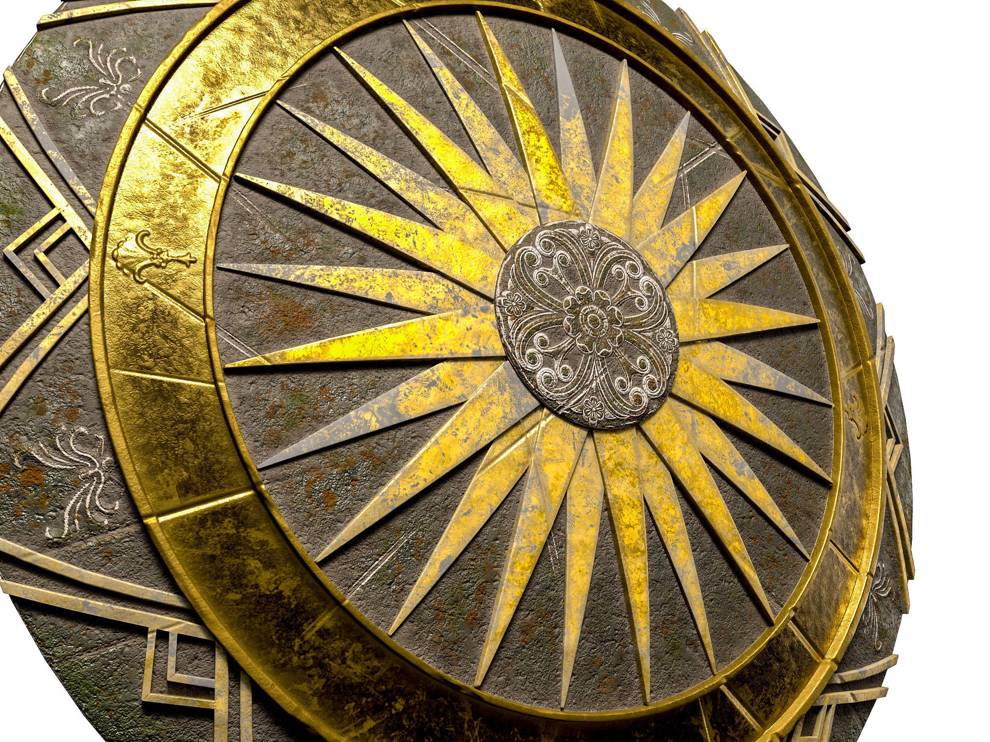 Godkiller Wonder Woman  Shield 03- Low-poly 3d model Low-poly 3D model_2