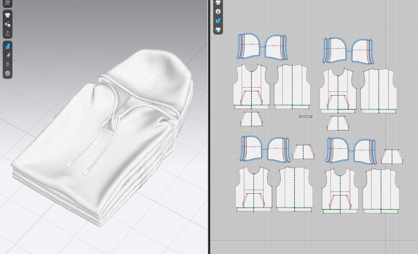 Folded 4 Pile Hoodie 3D Model 3D model_1