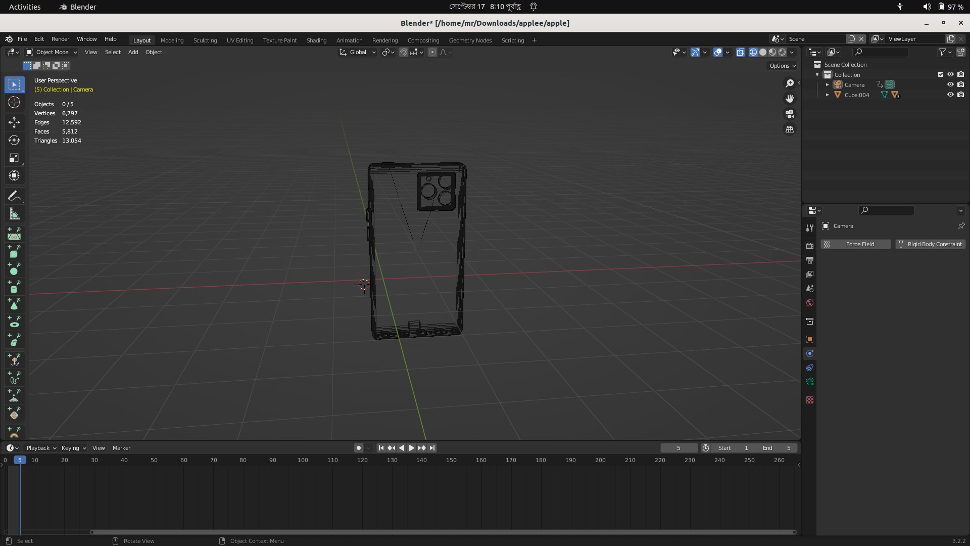 iPhone 13 Low Poly Model Free Download Free 3D model_6