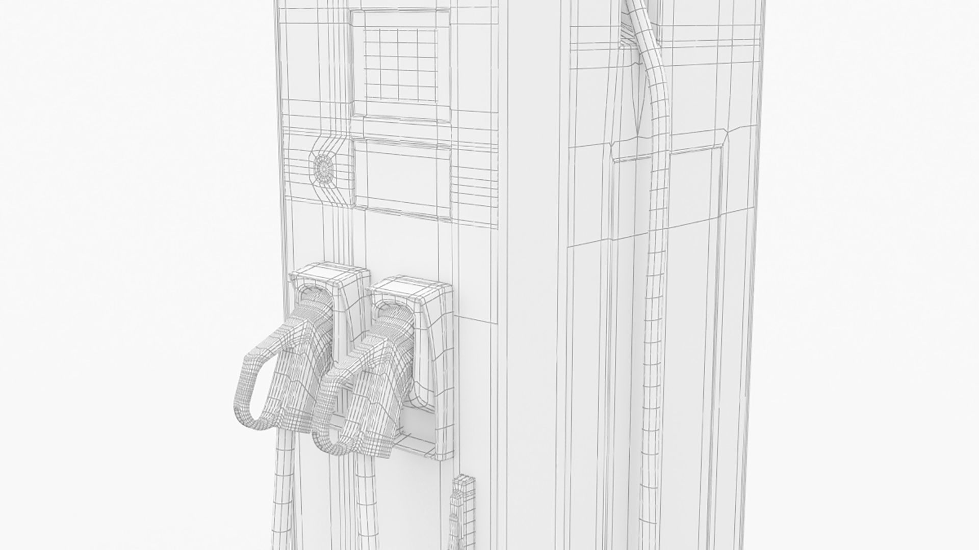 ABB Terra 94 CC EV Electric Car Charging station 3D model_11