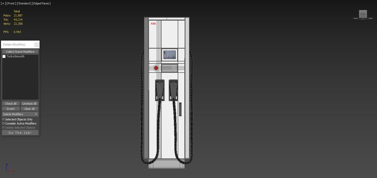 ABB Terra 94 CC EV Electric Car Charging station 3D model_4