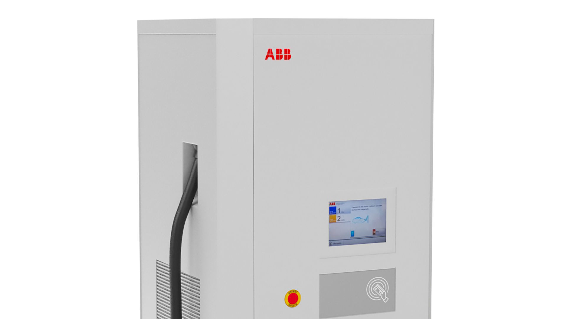 ABB Terra 94 CC EV Electric Car Charging station 3D model_13