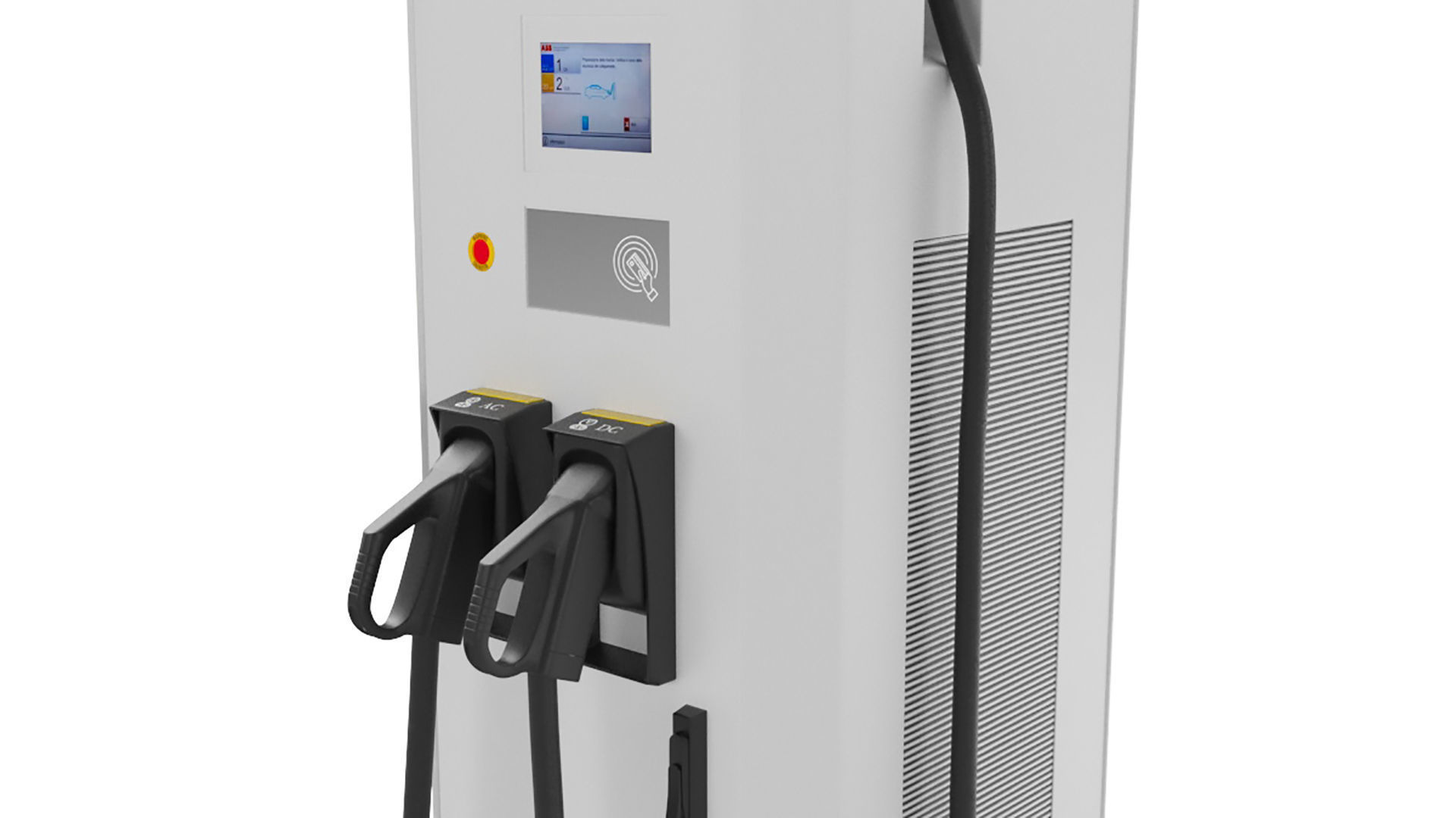 ABB Terra 94 CC EV Electric Car Charging station 3D model_10