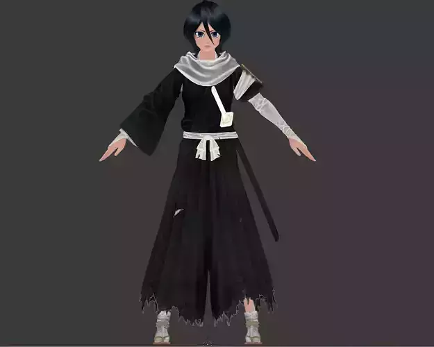 Rukia Kuchiki - Clothes and Nude