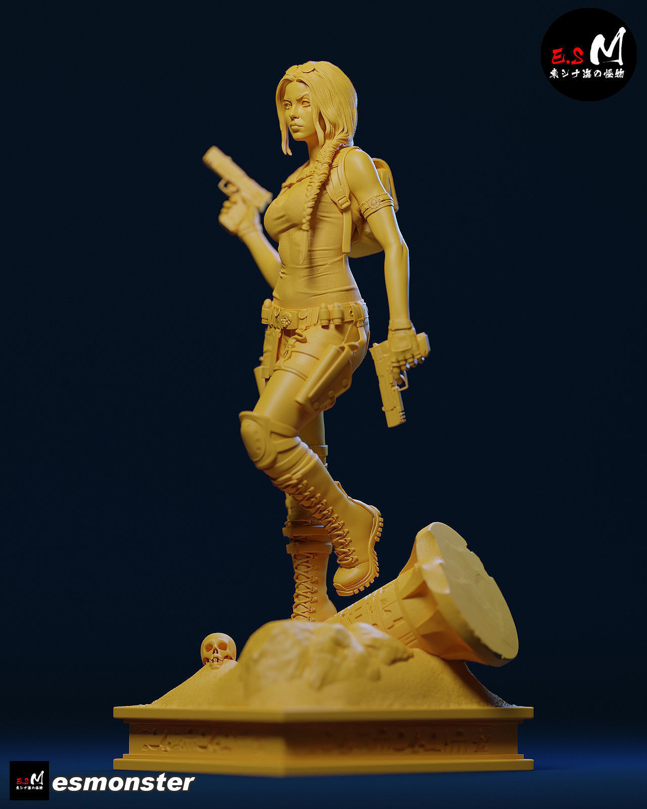 LARA TREASURE HUNTER CHARACTER BY ESM 3D print model_27