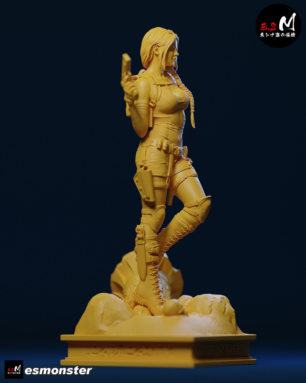 LARA TREASURE HUNTER CHARACTER BY ESM 3D print model_28
