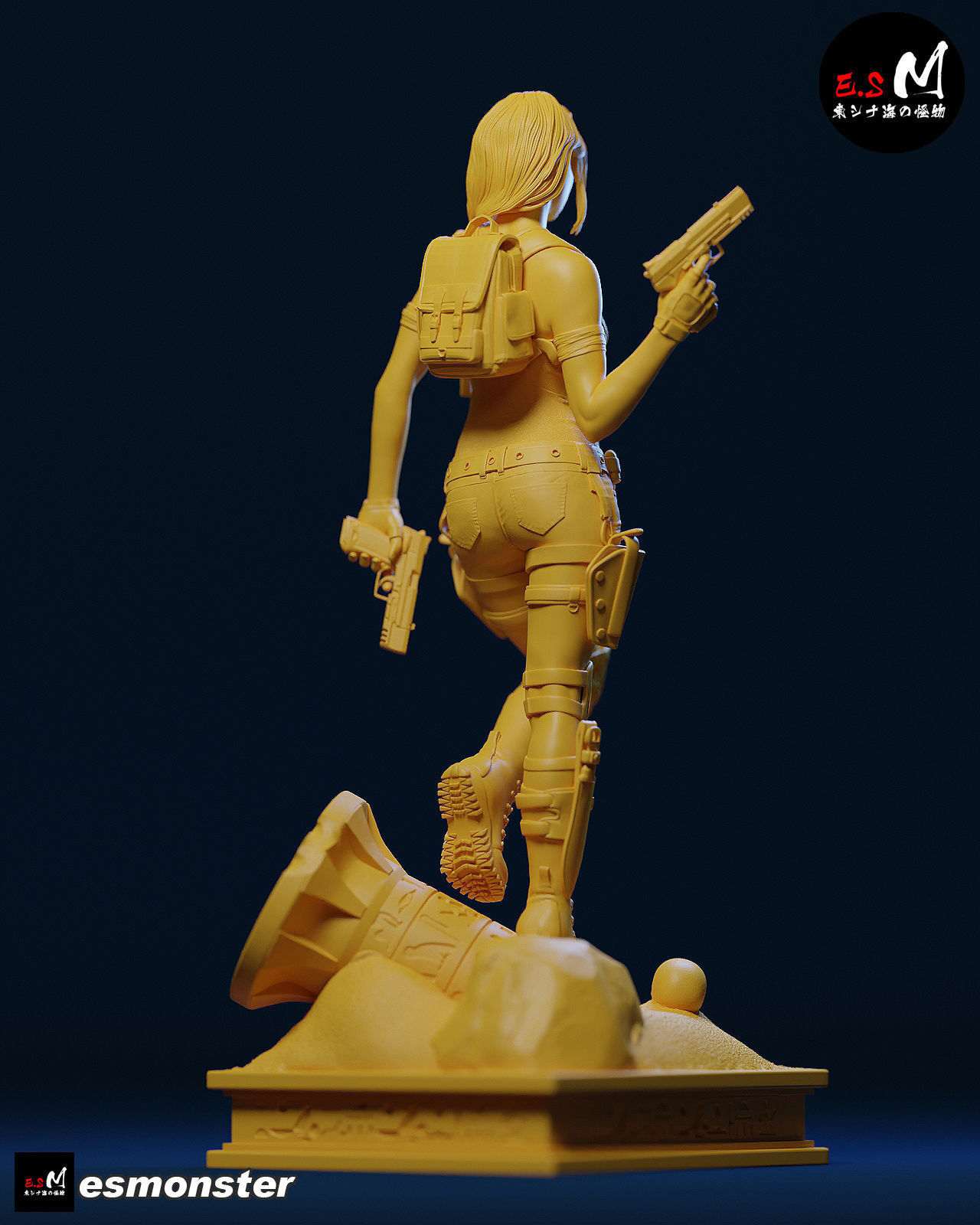 LARA TREASURE HUNTER CHARACTER BY ESM 3D print model_25