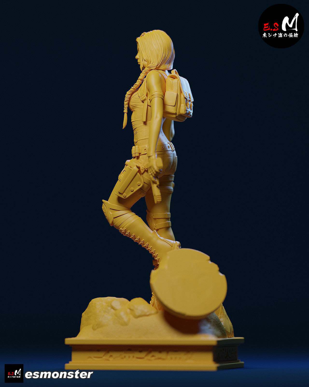 LARA TREASURE HUNTER CHARACTER BY ESM 3D print model_24