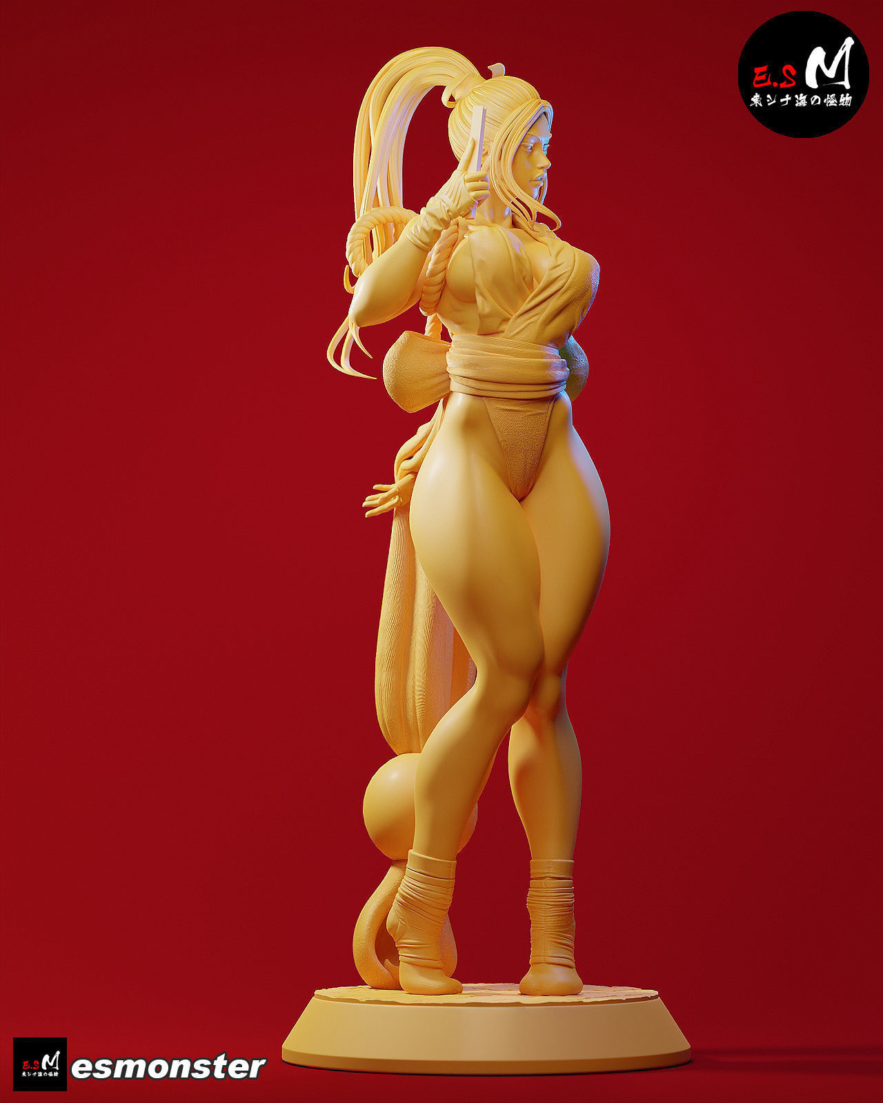 MAI SHIRANUI SEXY GIRL KOF GAME ANIME CHARACTER BY ESM 3D print model_26