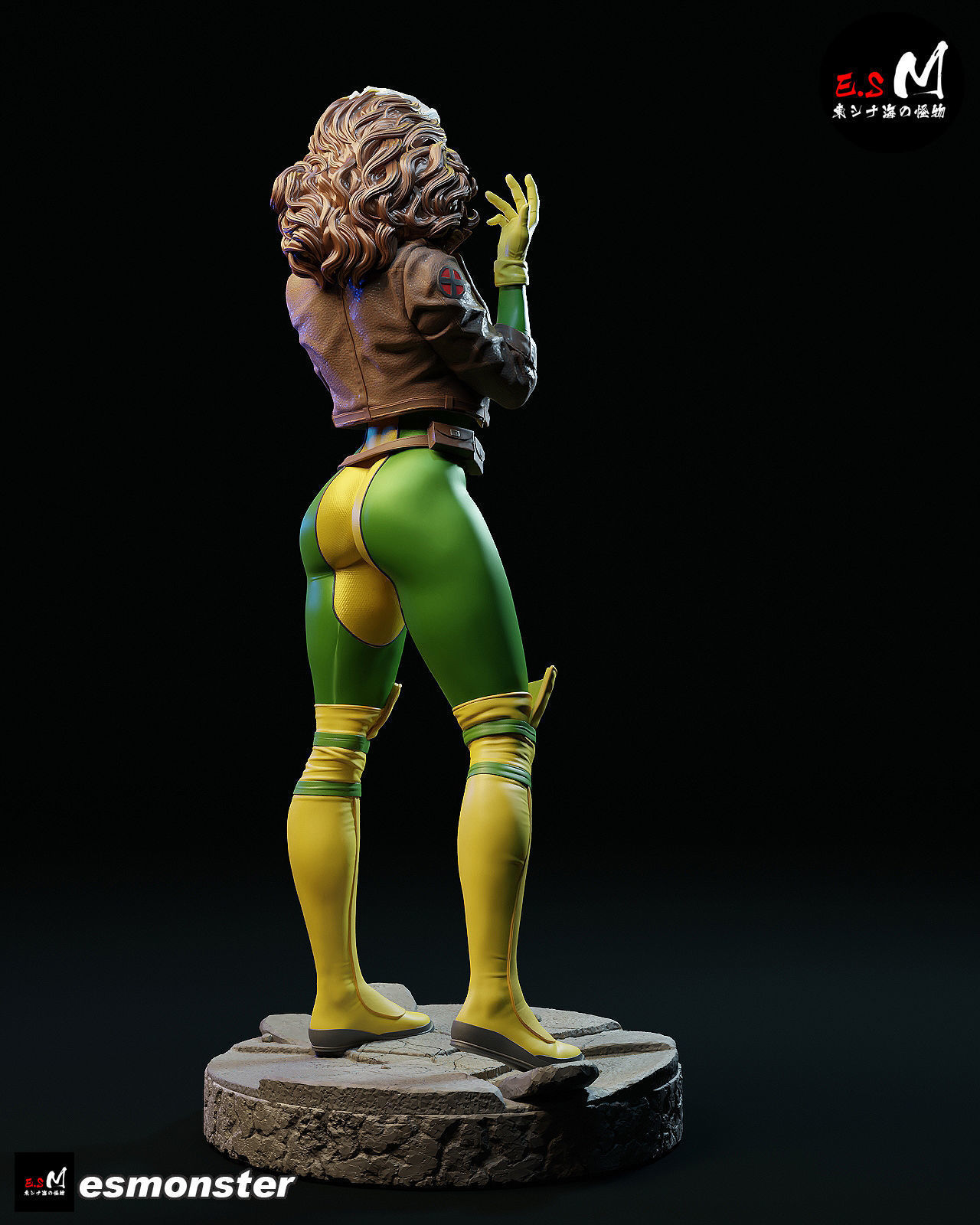 Rogue CHARACTER BY ESM 3D print model_11