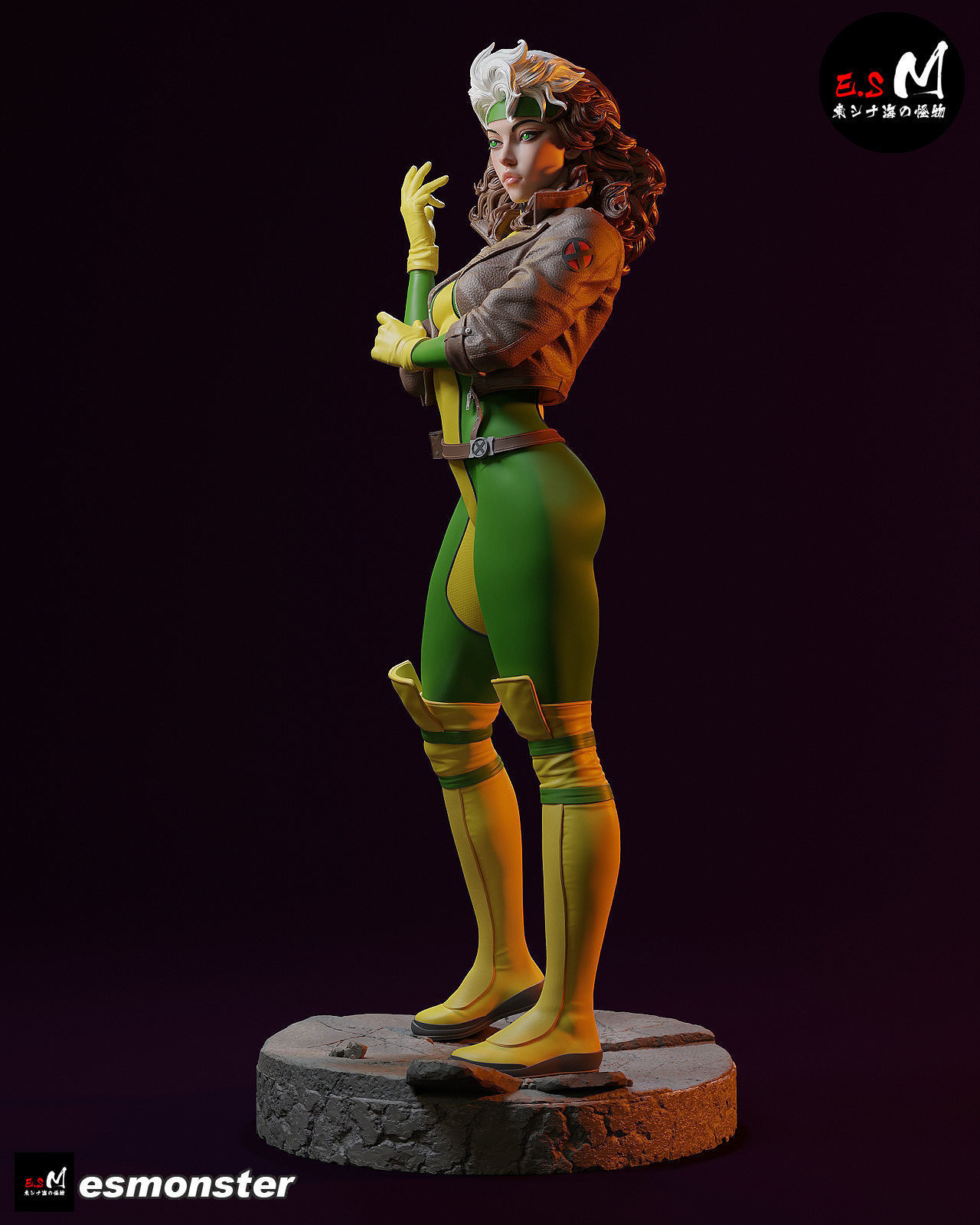 Rogue CHARACTER BY ESM 3D print model_8
