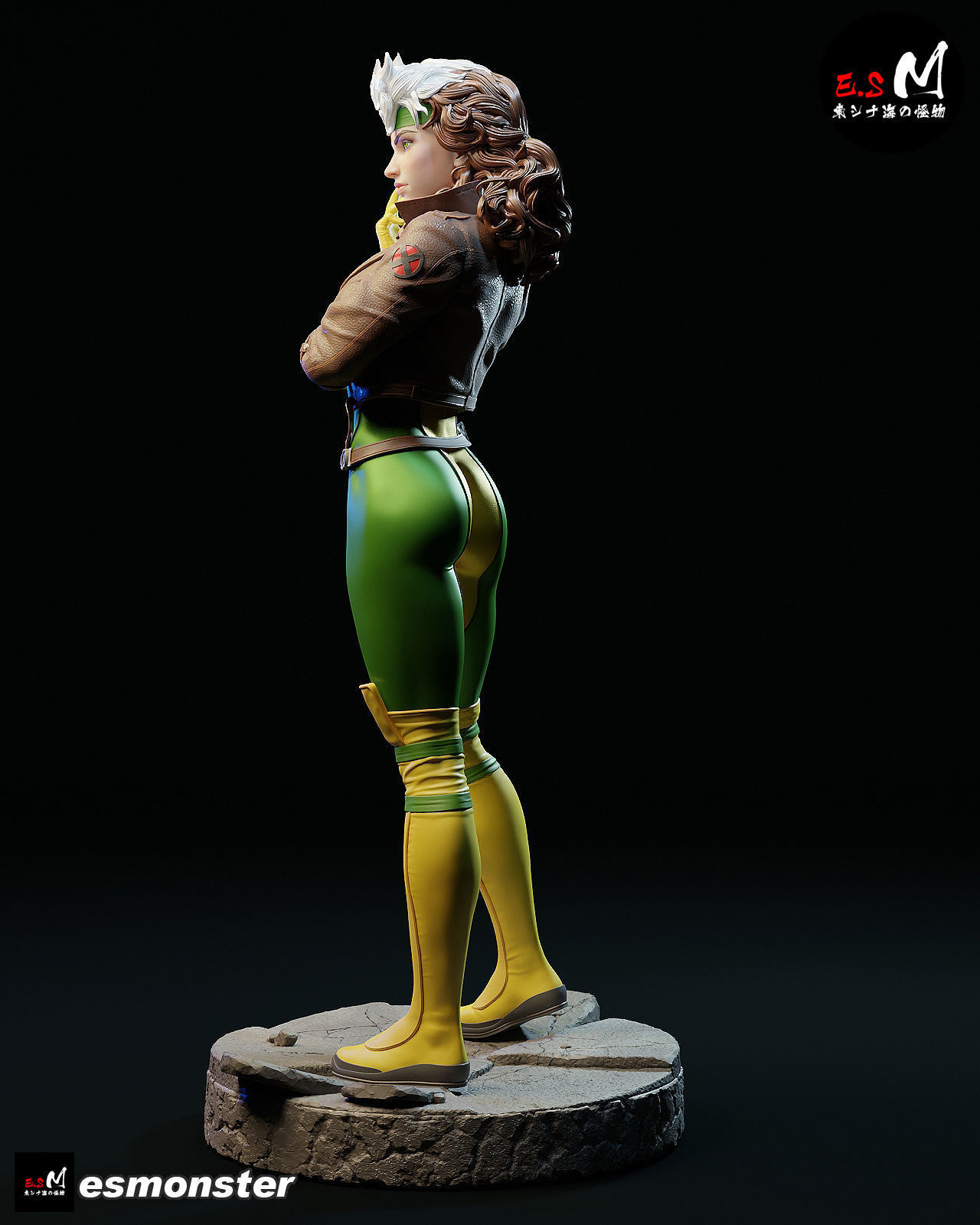 Rogue CHARACTER BY ESM 3D print model_12