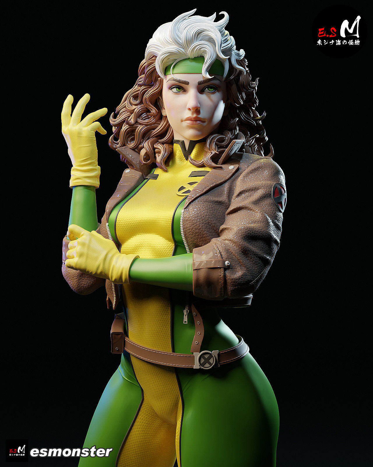Rogue CHARACTER BY ESM 3D print model_2