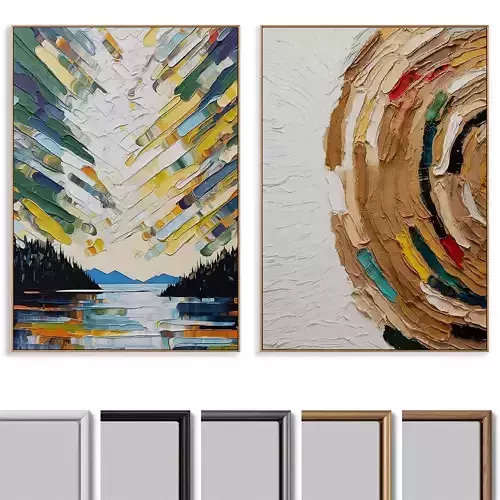 Abstract Painting Frame set