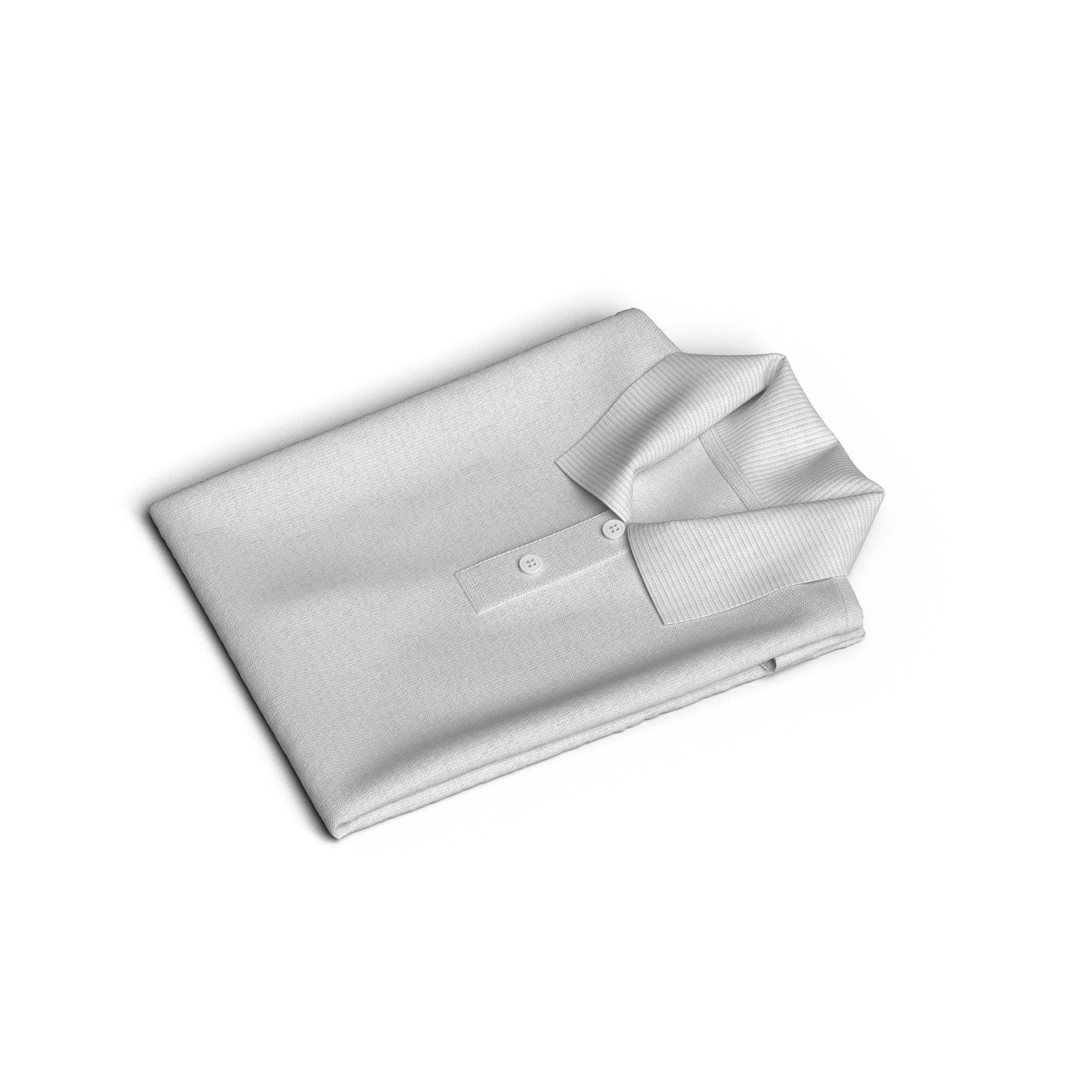 Folded Polo 3D Model 3D model_4