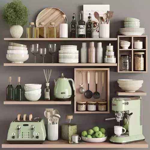 kitchen accessories N053 Low-poly 3D model
