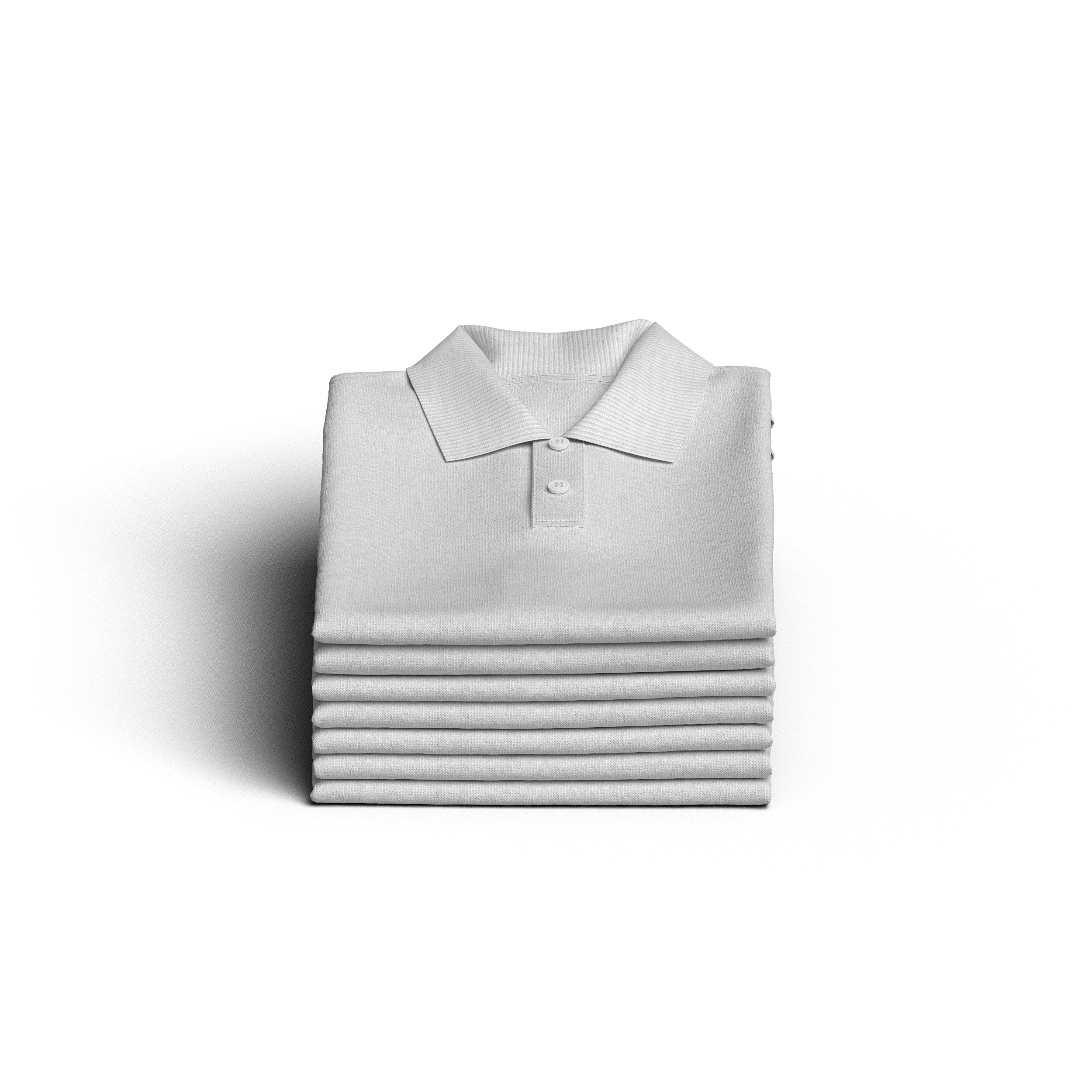 Folded 7 Pile Polo 3D Model 3D model_10