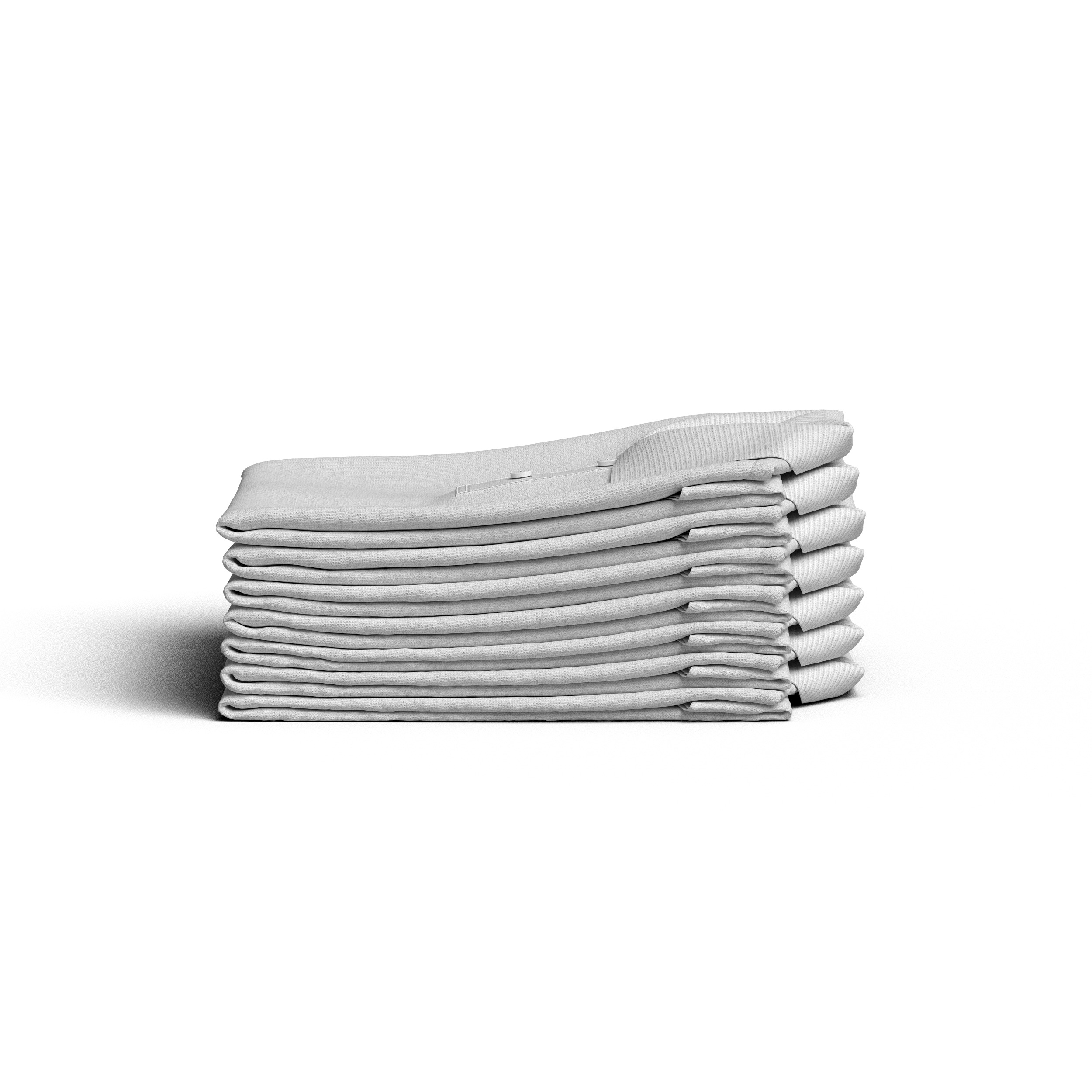 Folded 7 Pile Polo 3D Model 3D model_6