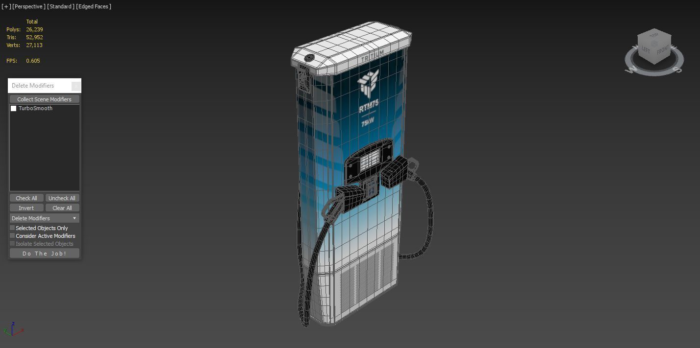 Tritium RTM75 75Kw DC Fast Liquid Cooled EV Charger 3D model_4