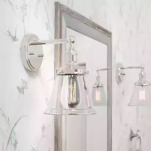 Polished Nickel Sandy Springs Light Bath Sconce