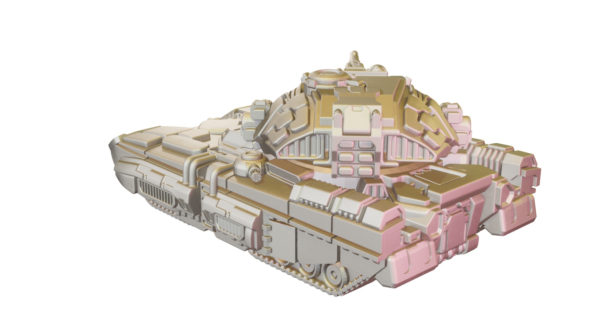 Bulldozer Mek Destroyer 3D print model_4