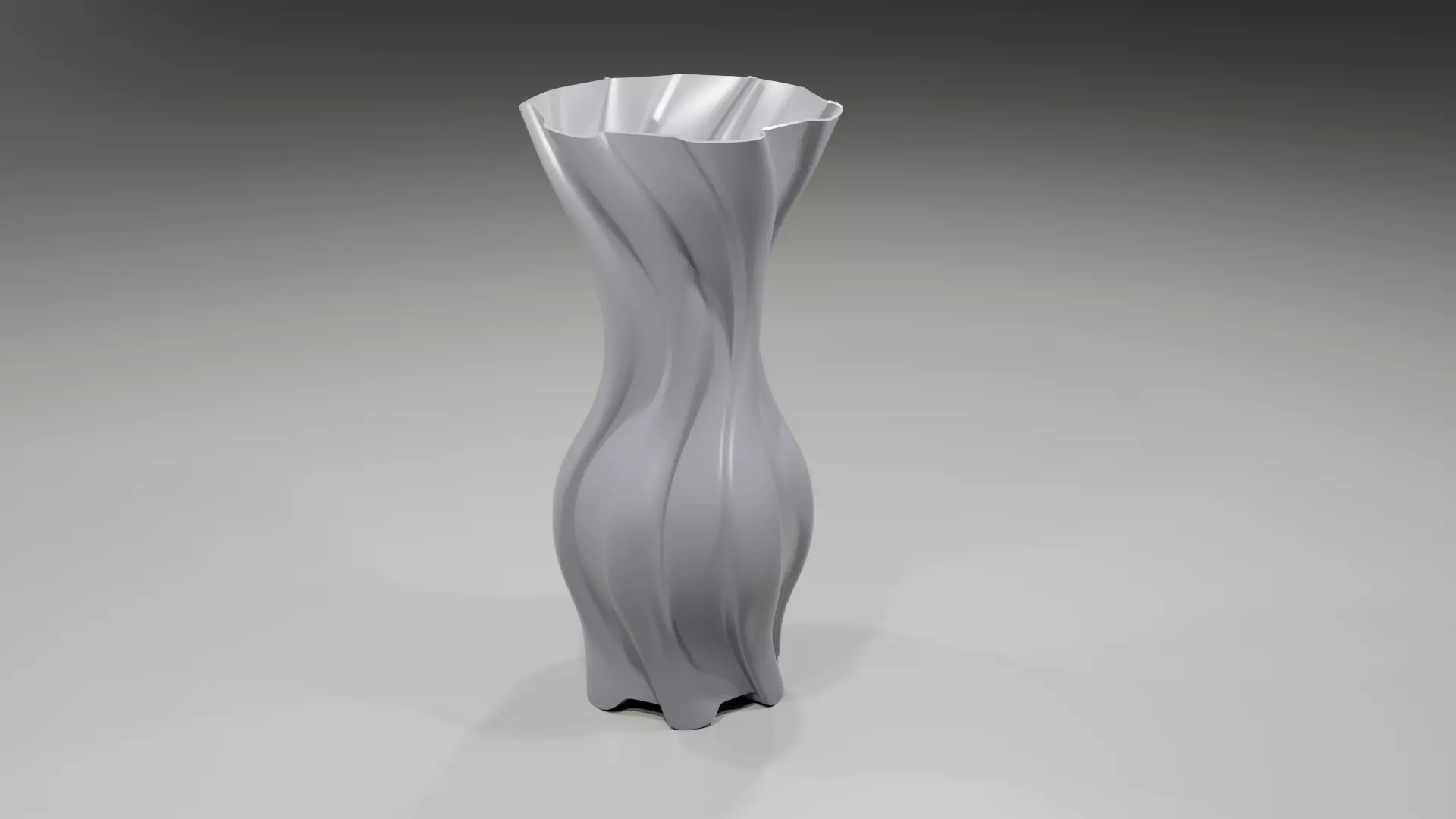 3d flower vase 3D print model_0