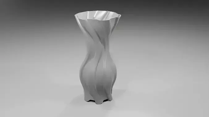 3d flower vase
