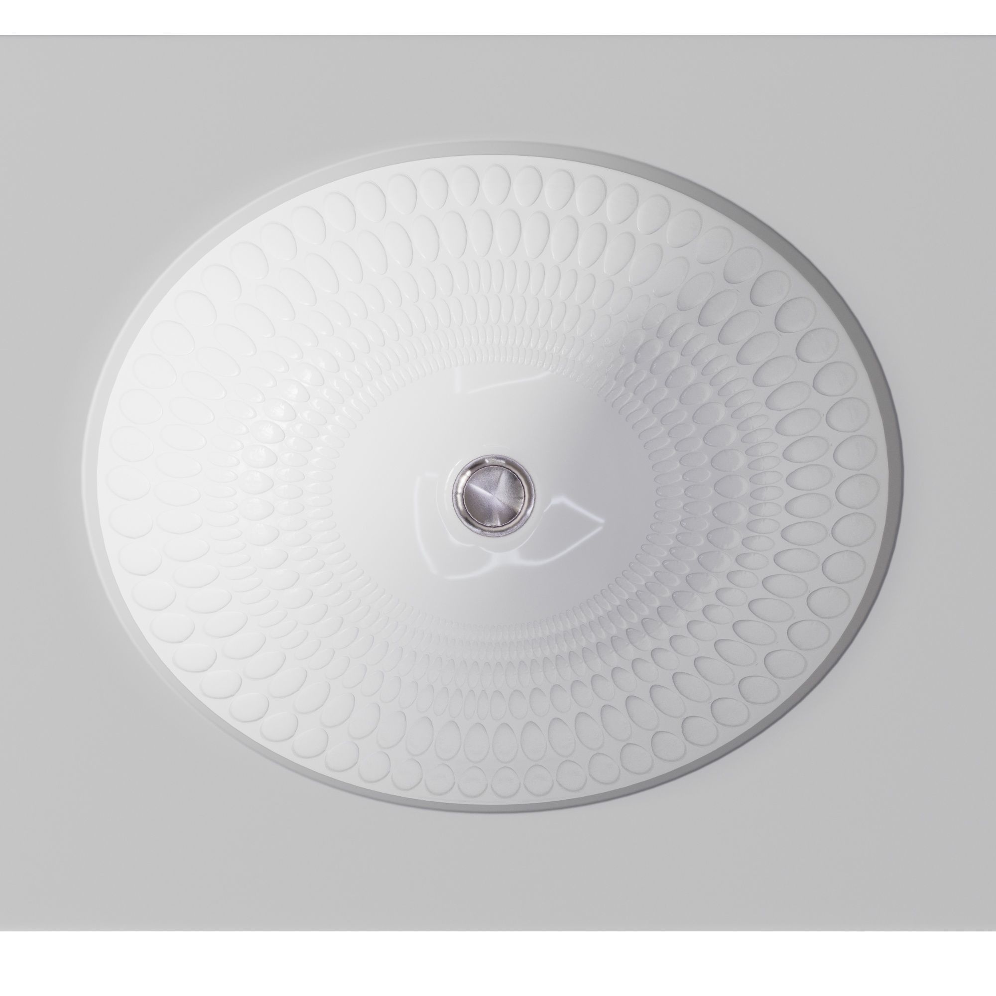 Kohler derring oval undermount bathroom sink 3D model_1