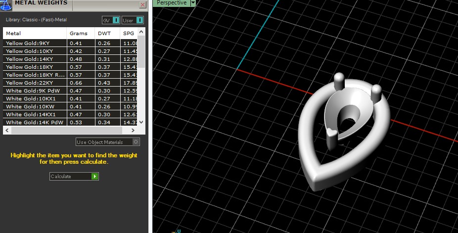 Earrings pear Model 6261 3D print model_6